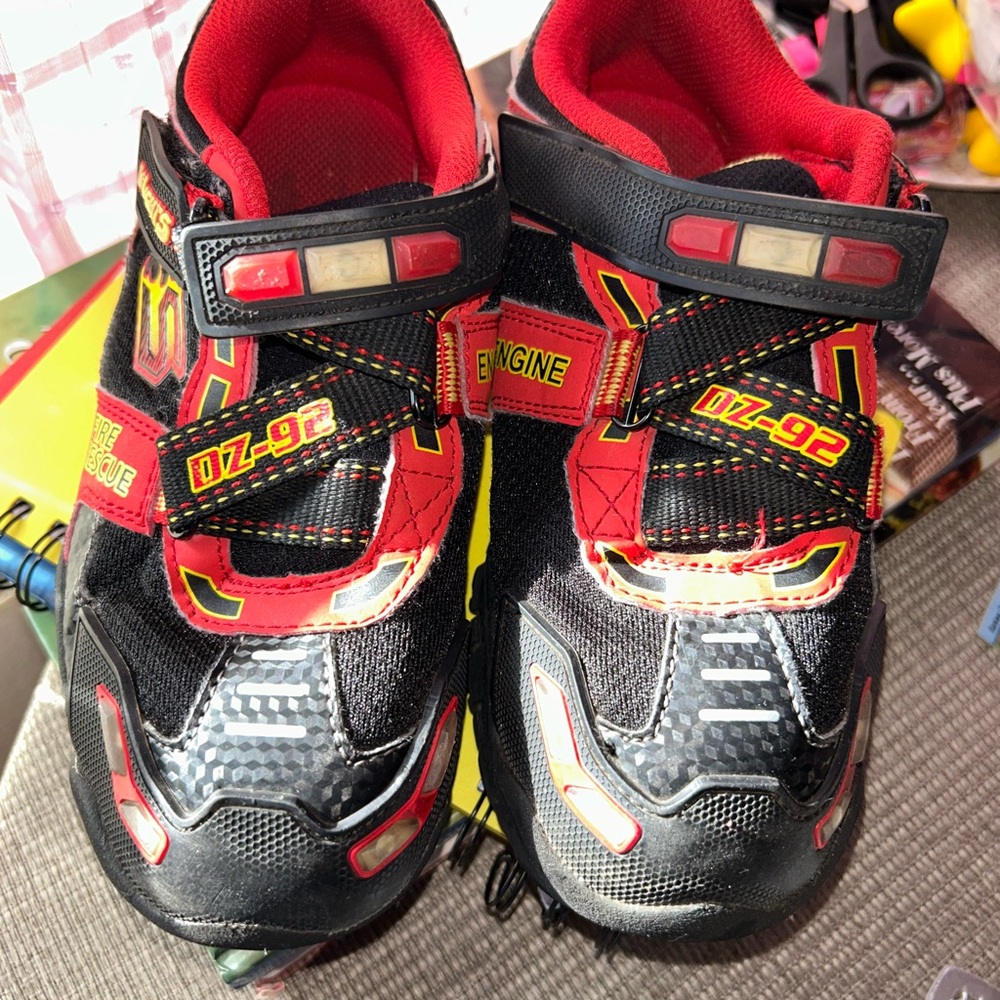 Skechers Kids Black and Red Shoes